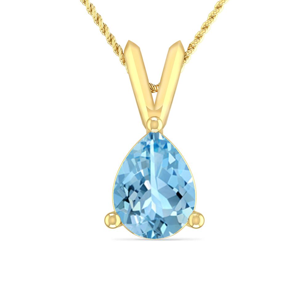 Yellow Gold - Aquamarine