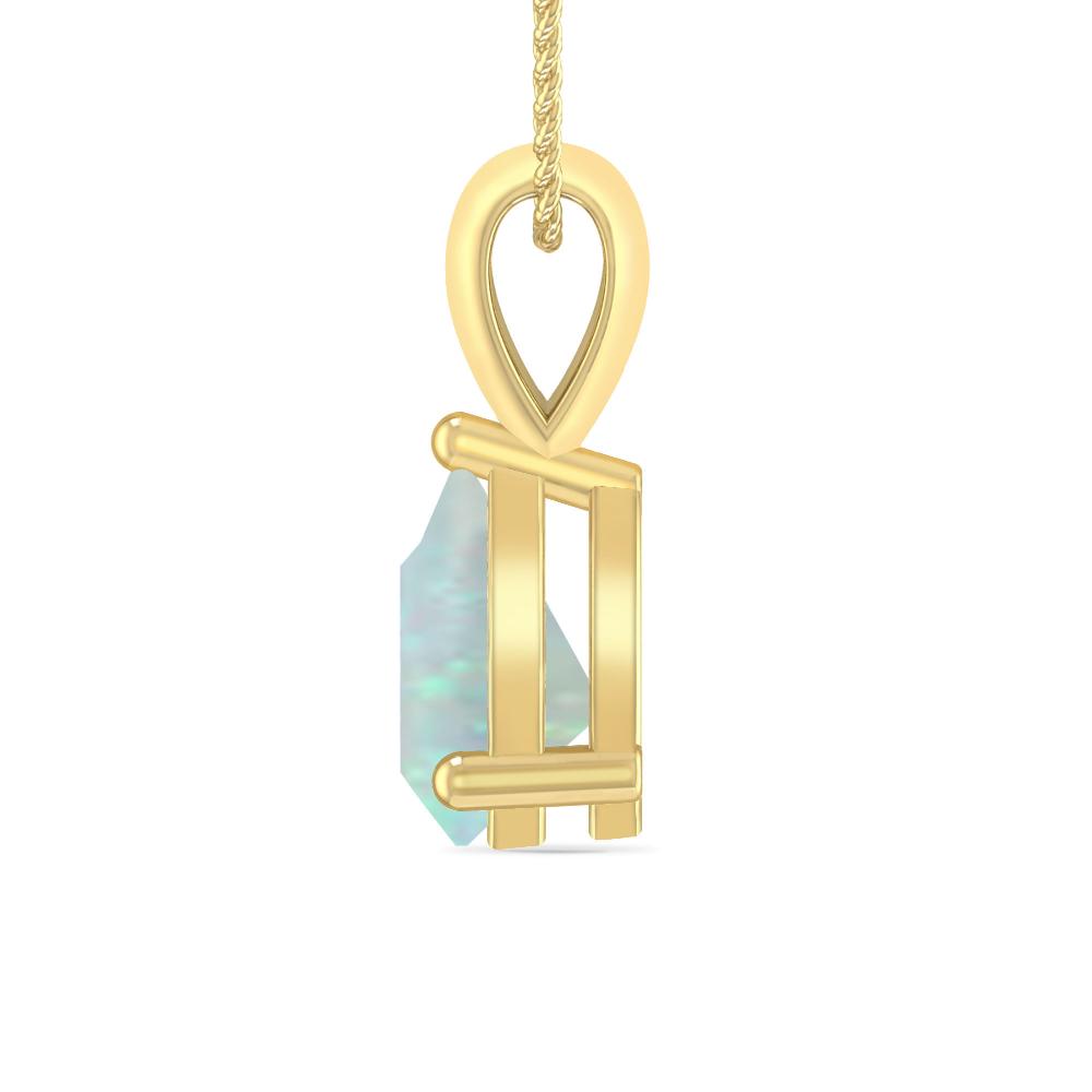 Yellow Gold - Aquamarine