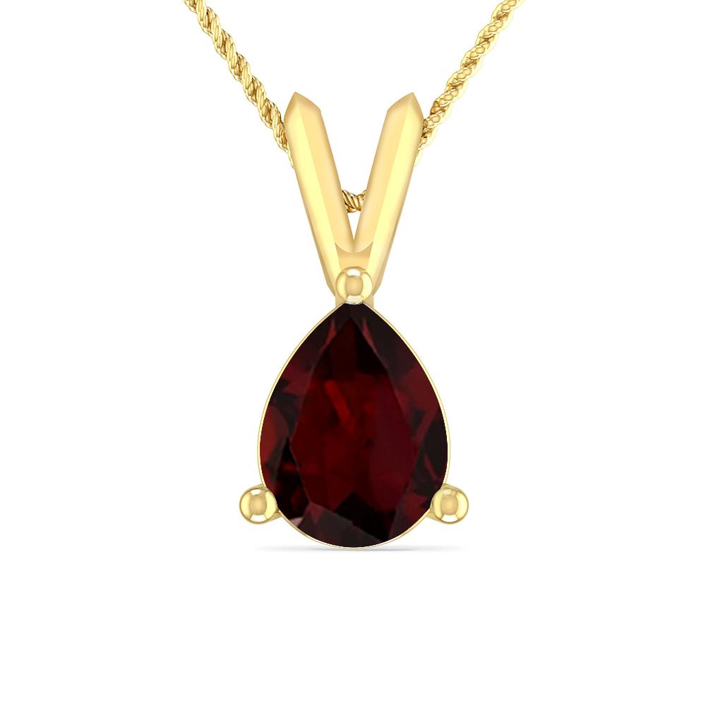 Yellow Gold - Garnet