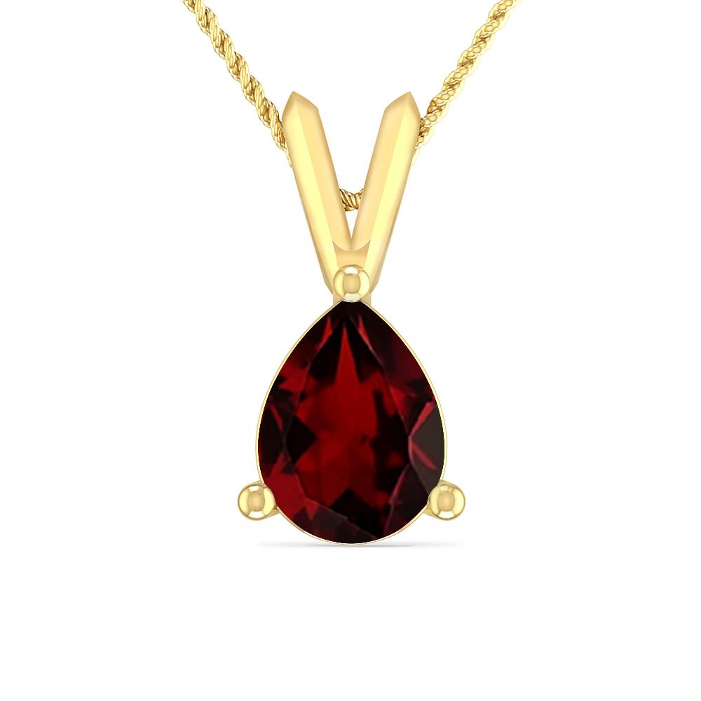 Yellow Gold - Garnet