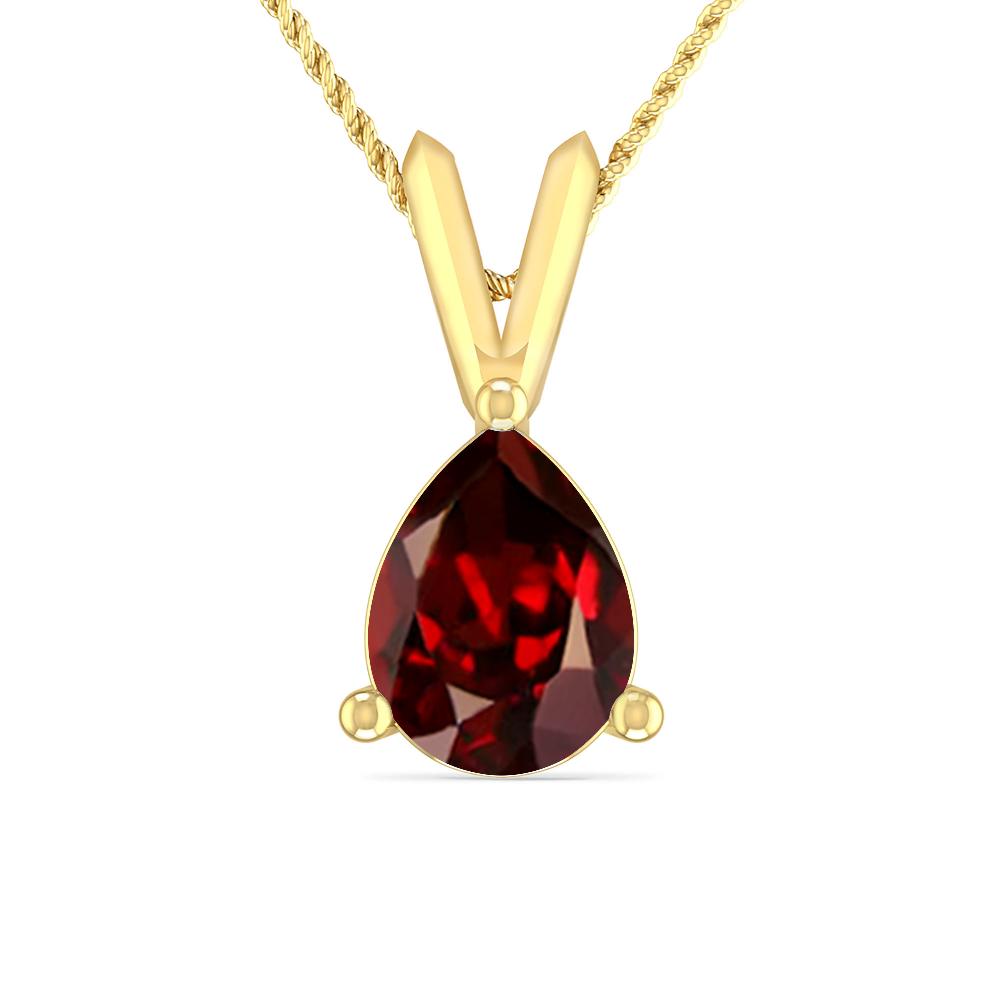 Yellow Gold - Garnet