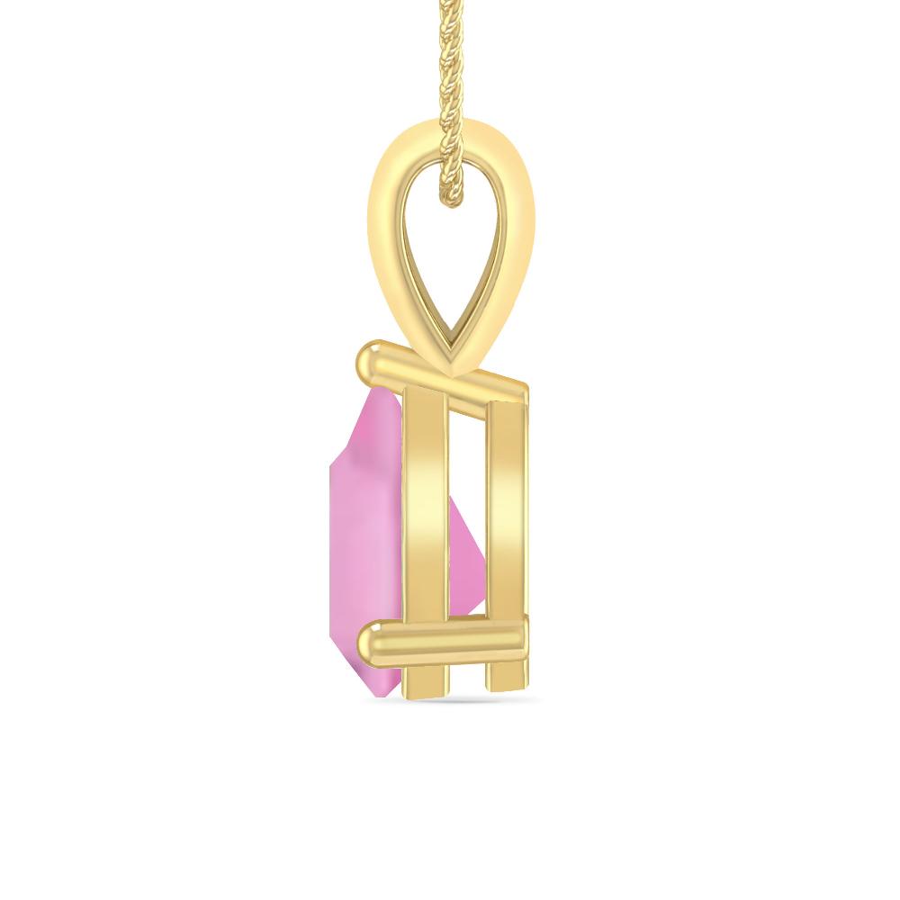 Yellow Gold - Pink Tourmaline