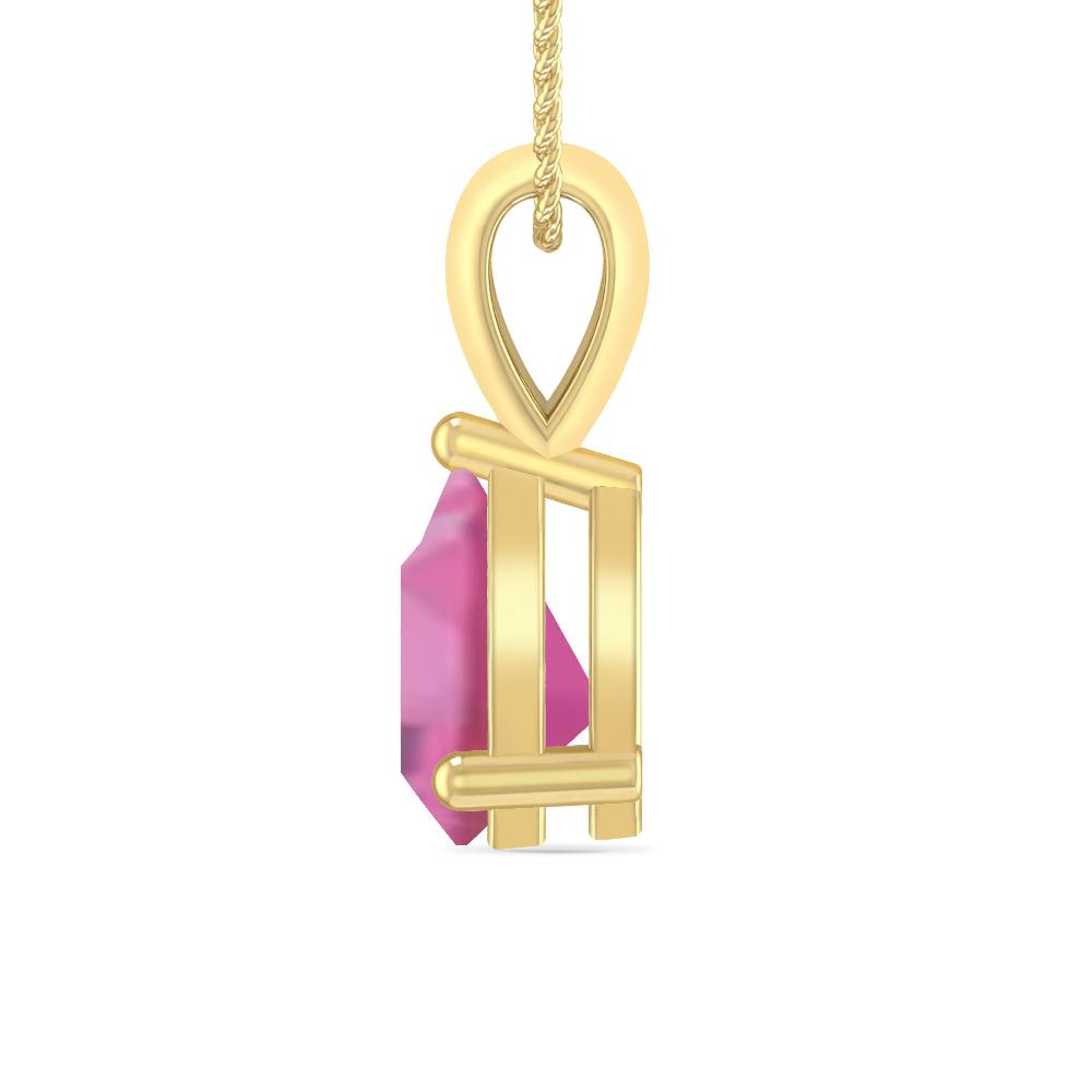 Yellow Gold - Pink Tourmaline