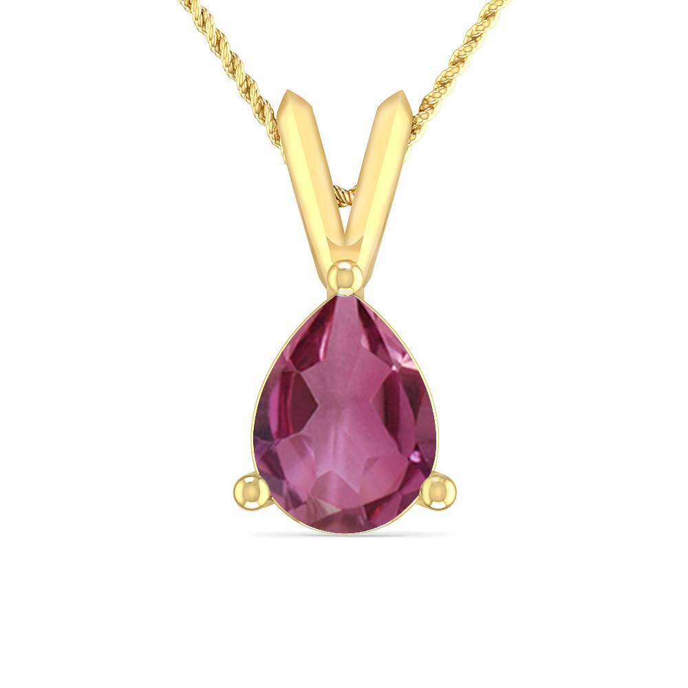 Yellow Gold - Pink Tourmaline