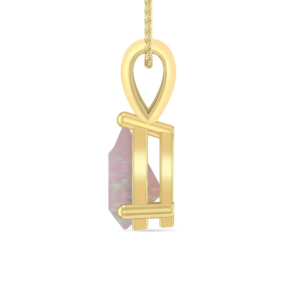 Yellow Gold - Pink Tourmaline