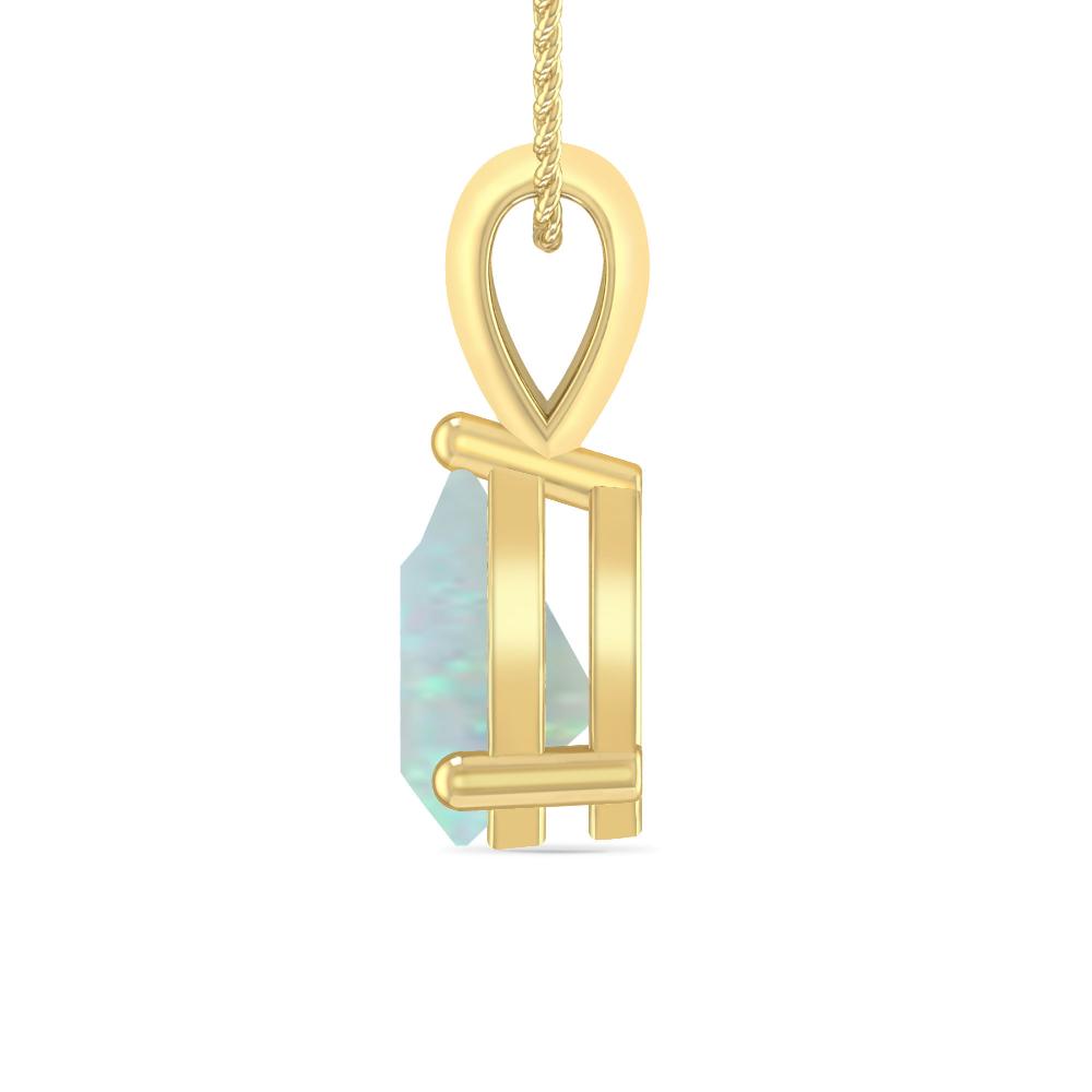 Yellow Gold - Blue Topaz