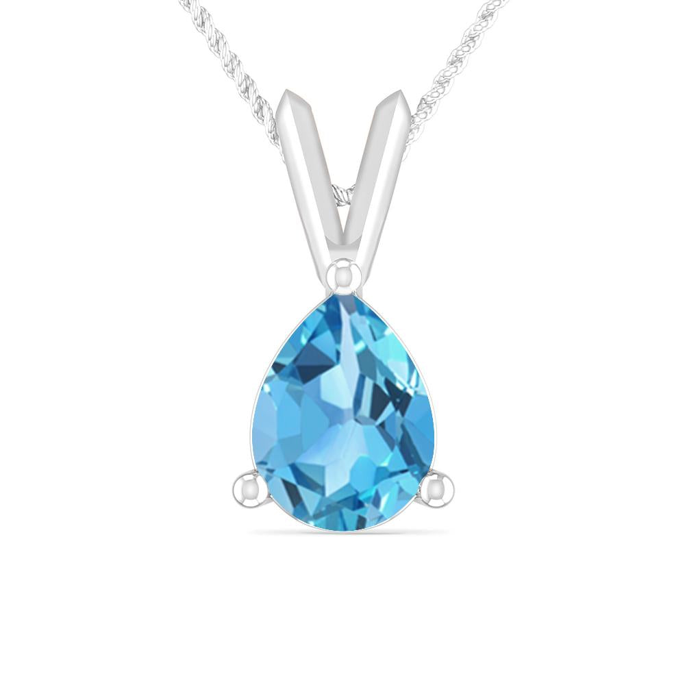 White Gold - Blue Topaz