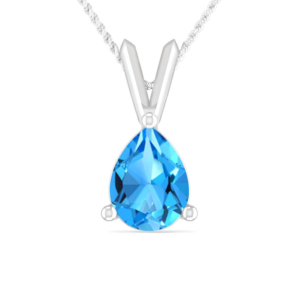 White Gold - Blue Topaz