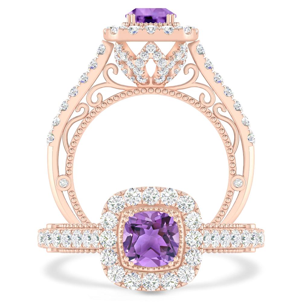 Rose Gold - Amethyst