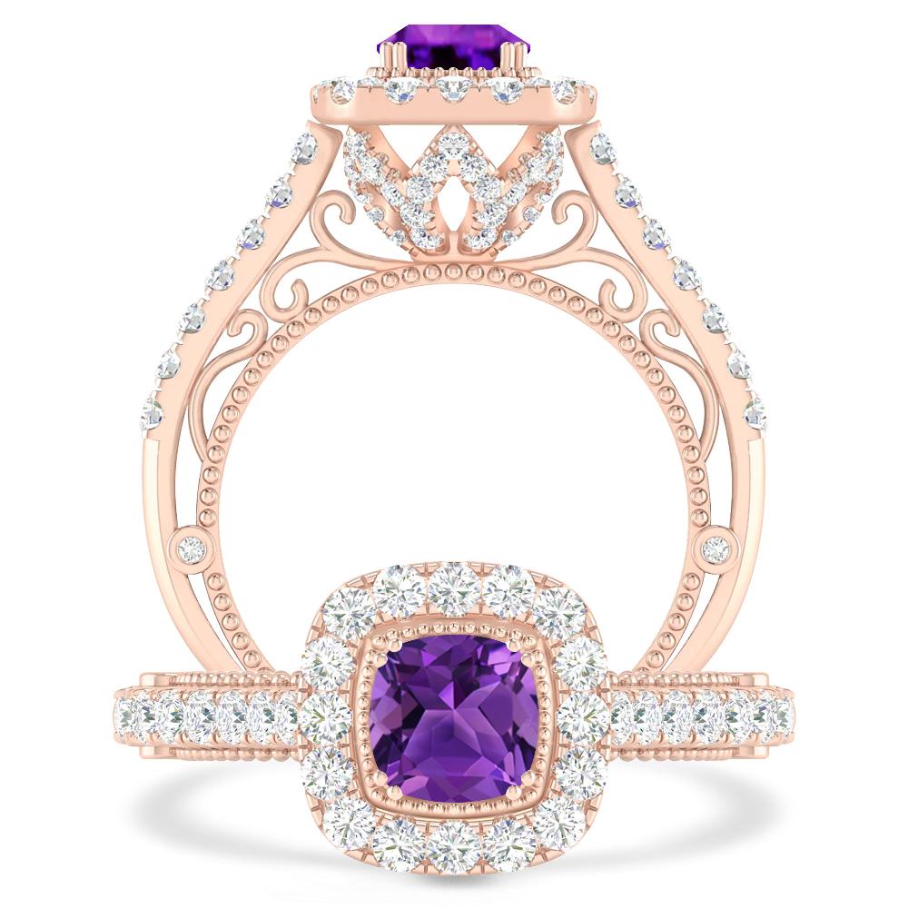 Rose Gold - Amethyst