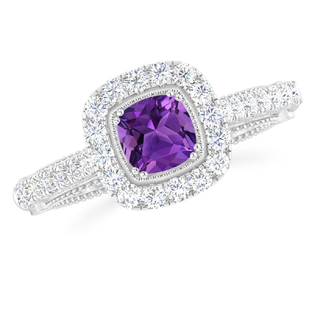 White Gold - Amethyst