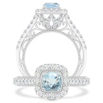 White Gold - Aquamarine