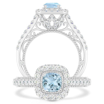 White Gold - Aquamarine