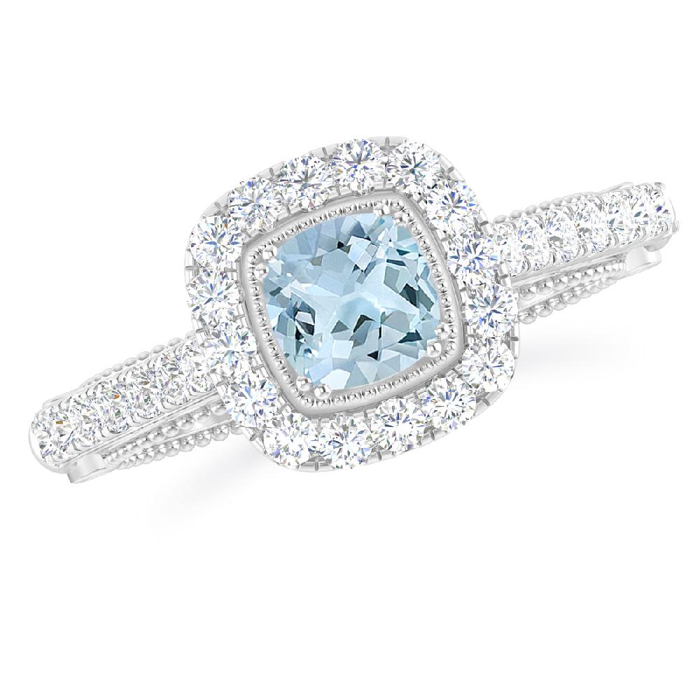 White Gold - Aquamarine