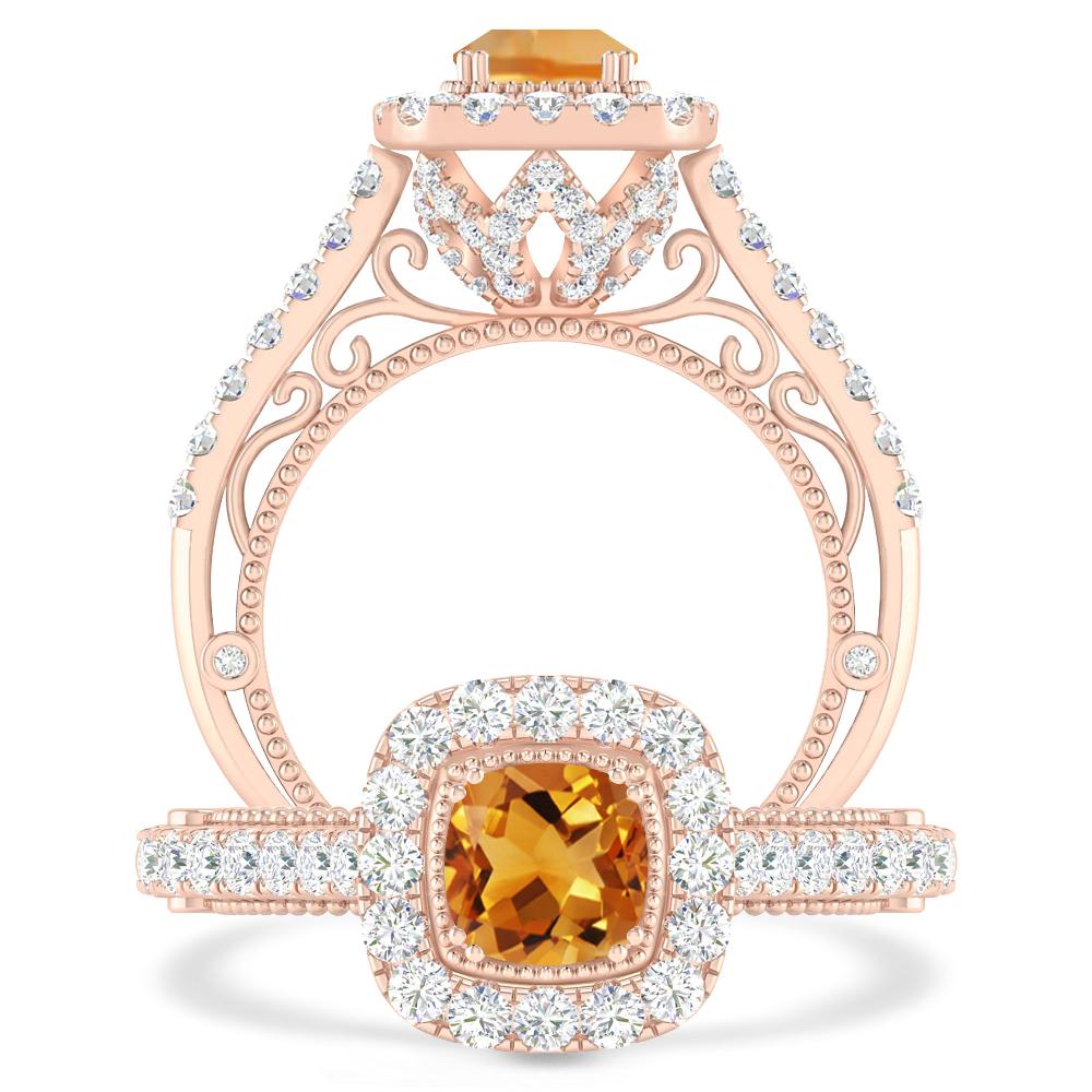 Rose Gold - Citrine