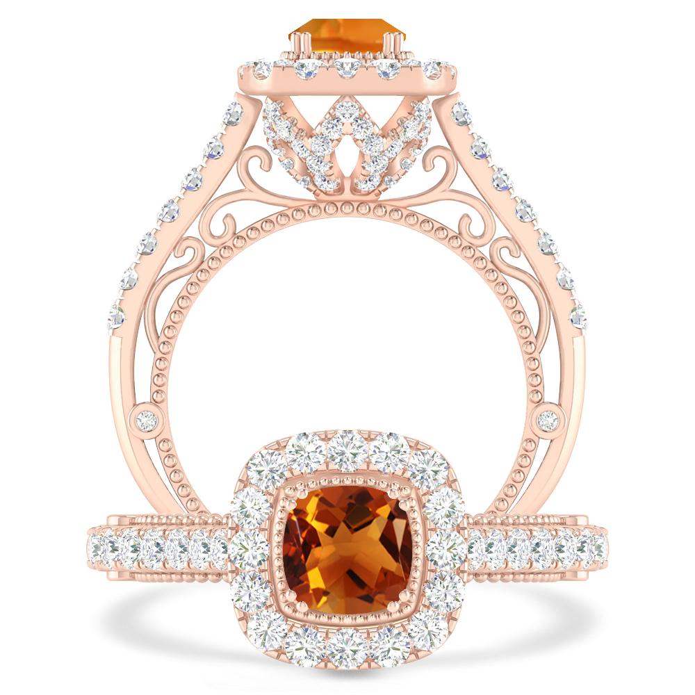 Rose Gold - Citrine