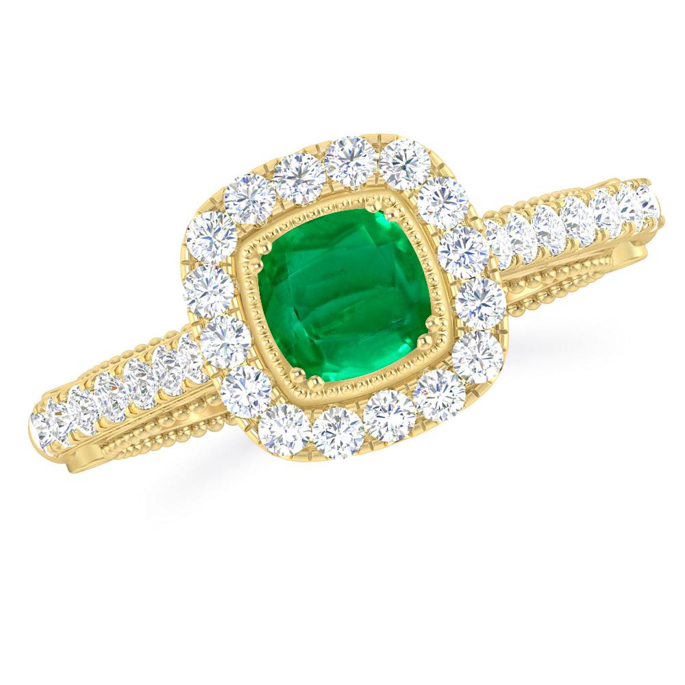 Yellow Gold - Emerald