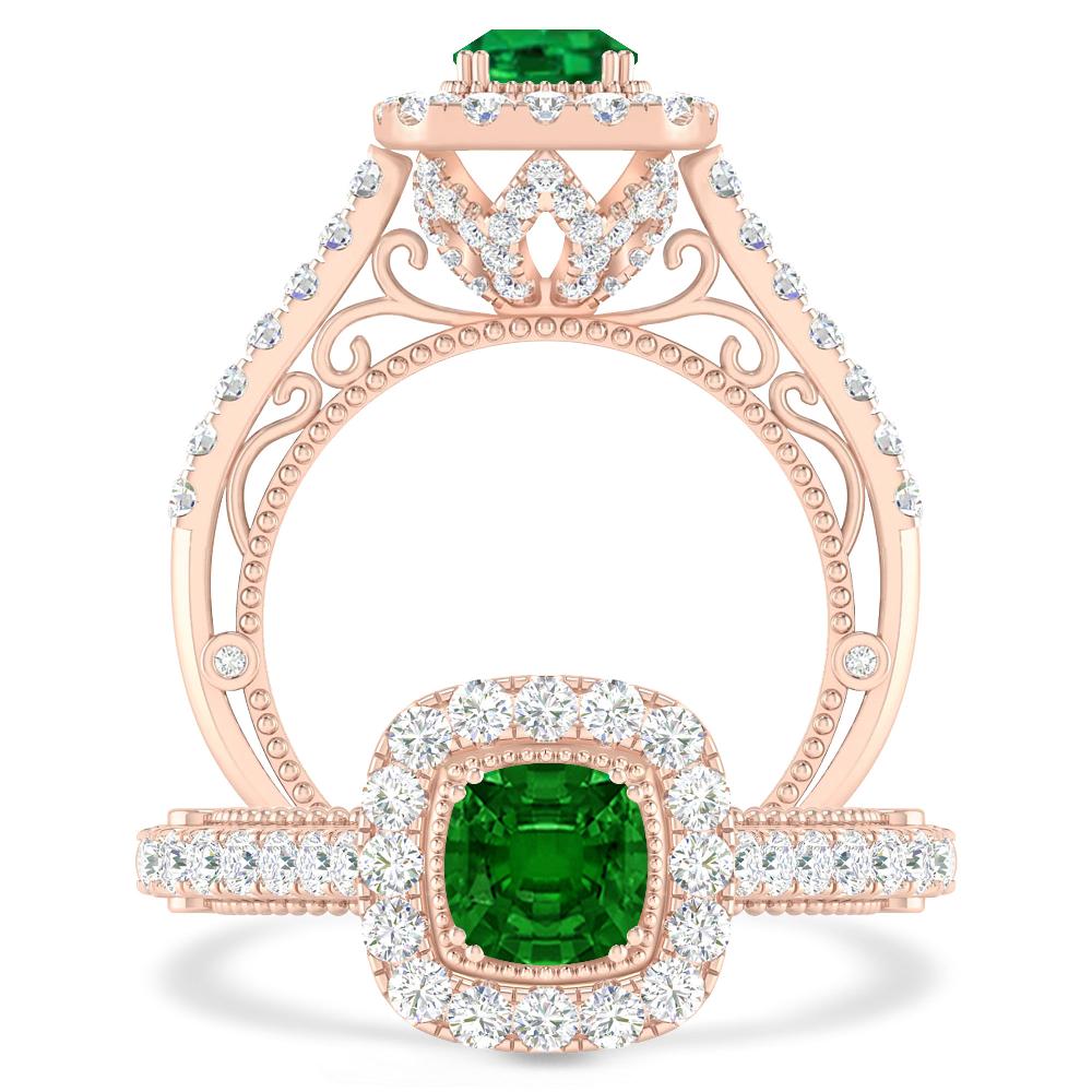 Rose Gold - Emerald