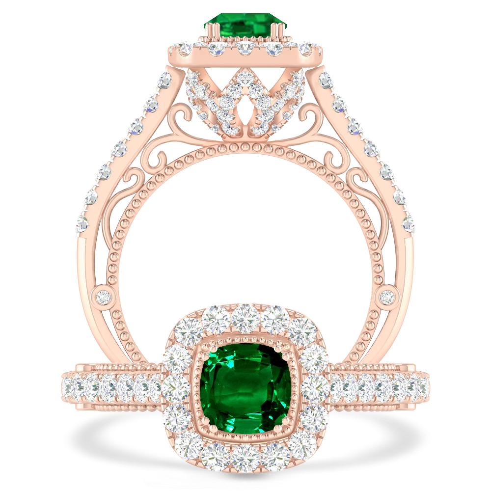 Rose Gold - Emerald