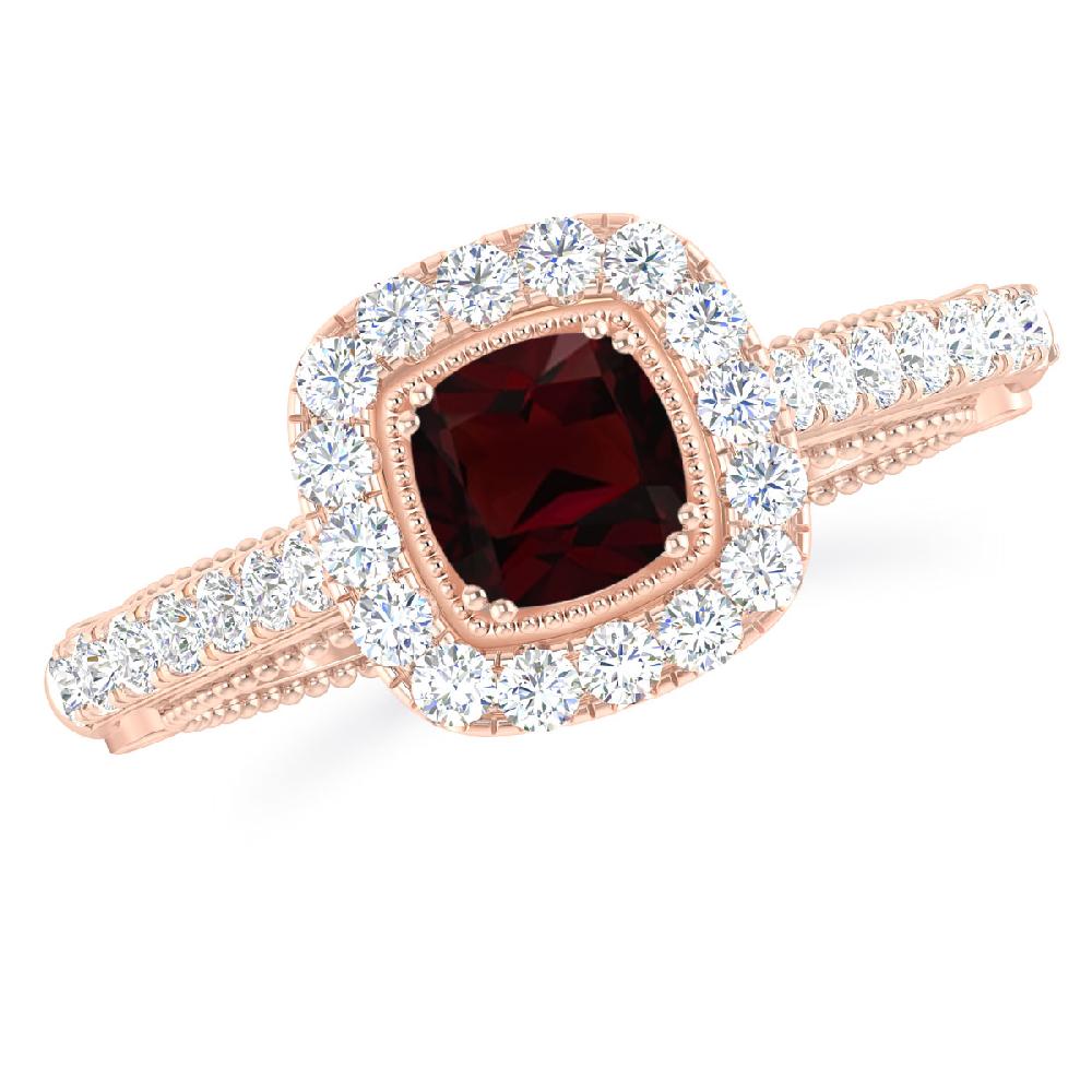 Rose Gold - Garnet