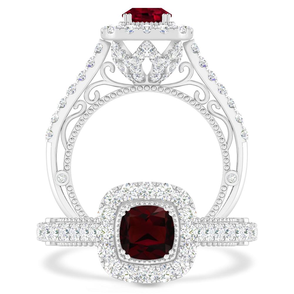 White Gold - Garnet