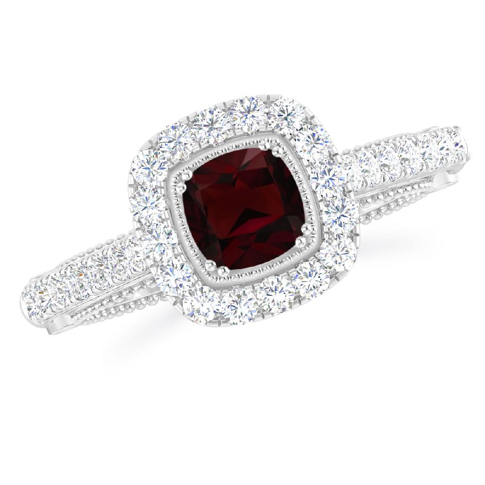 White Gold - Garnet