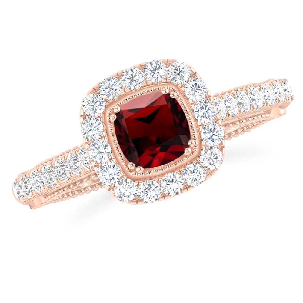 Rose Gold - Garnet