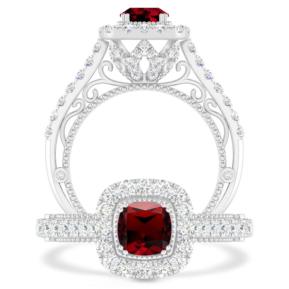 White Gold - Garnet