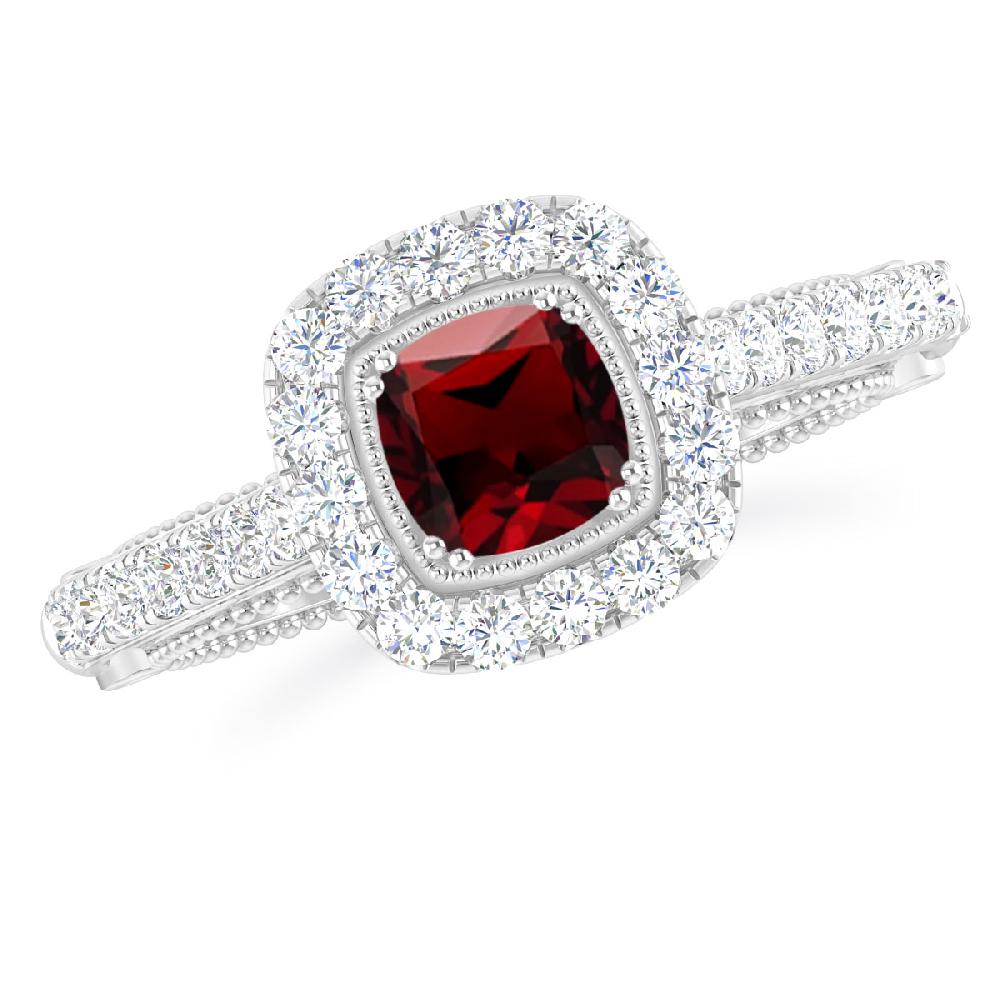 White Gold - Garnet