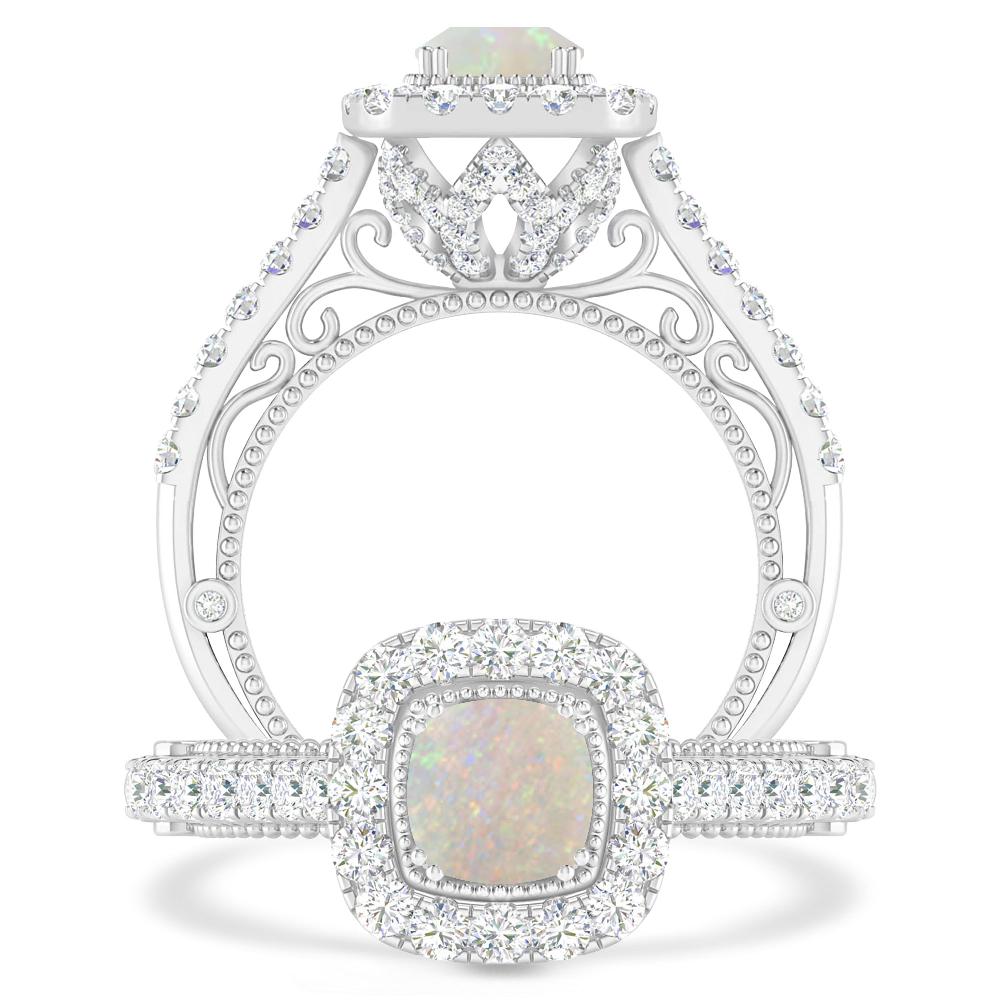 White Gold - Opal