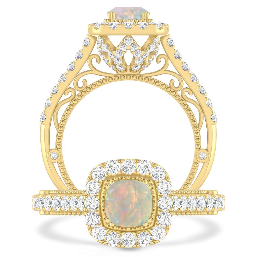 Yellow Gold - Opal