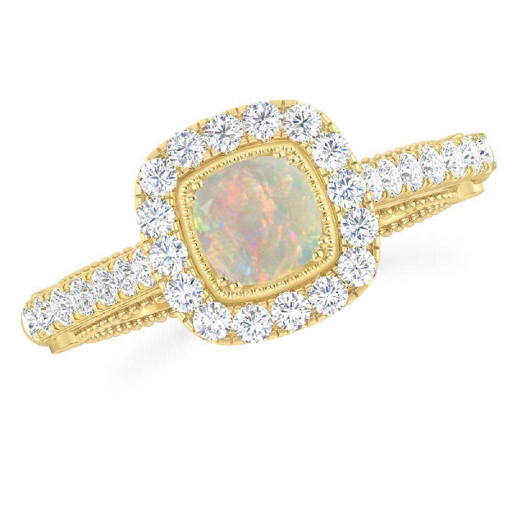 Yellow Gold - Opal