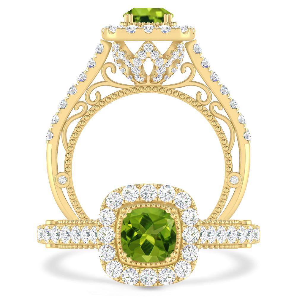 Yellow Gold - Peridot