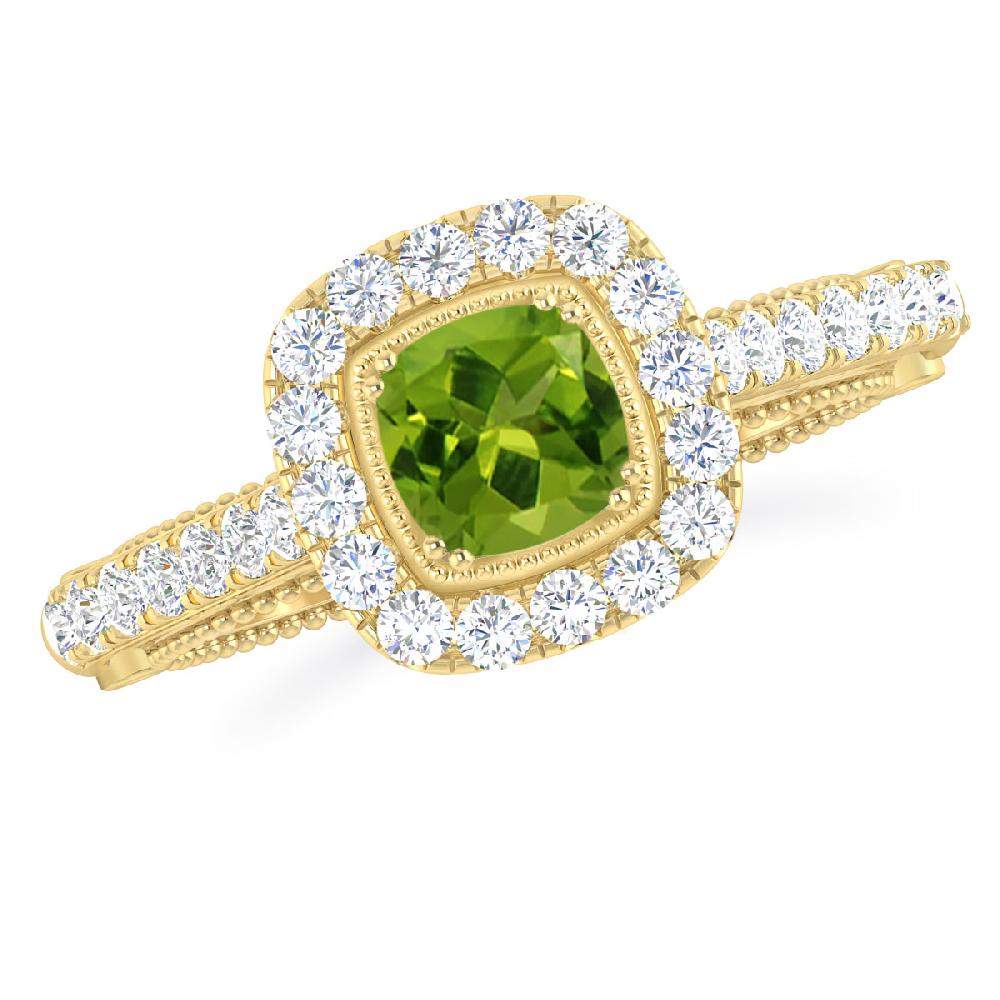 Yellow Gold - Peridot