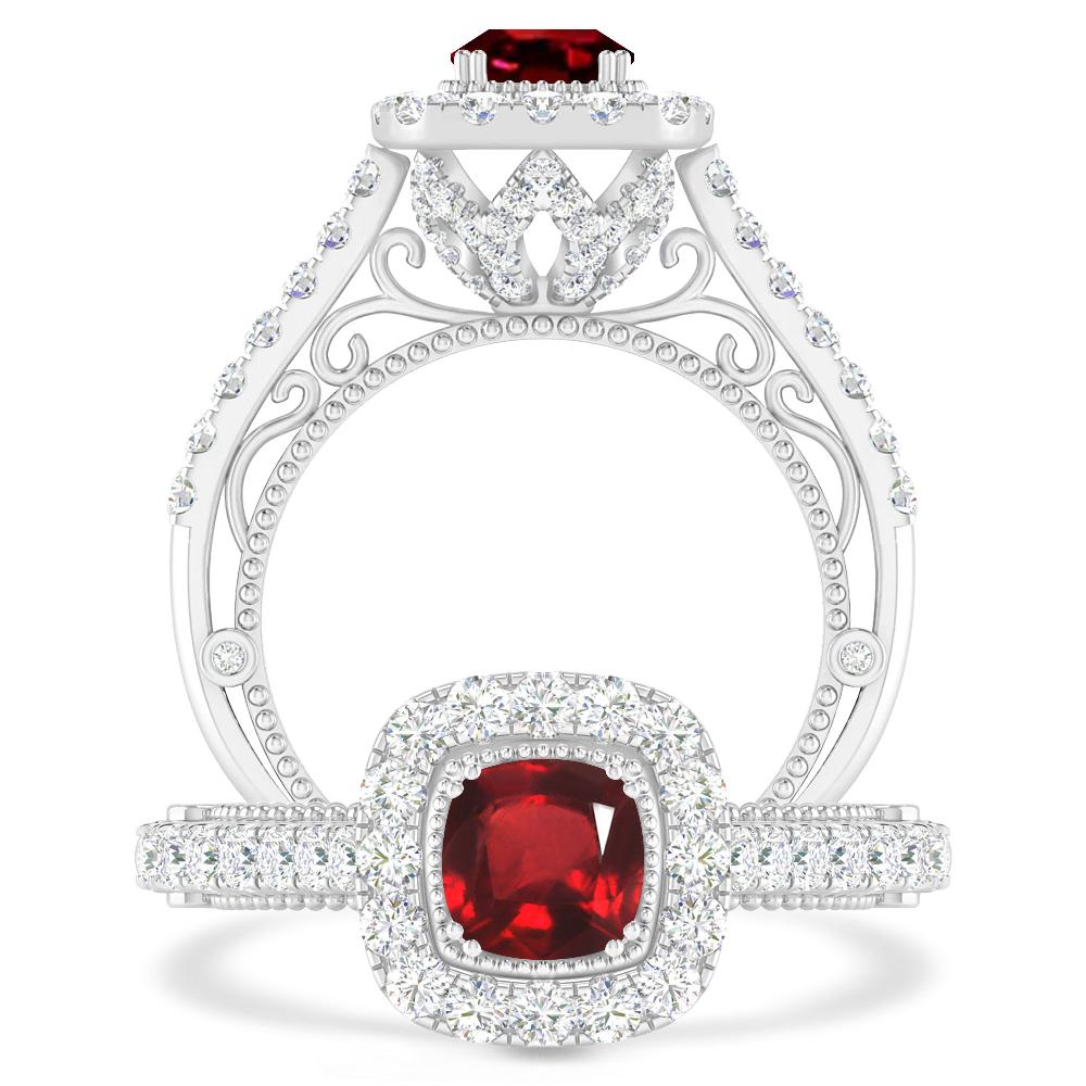 White Gold - Ruby