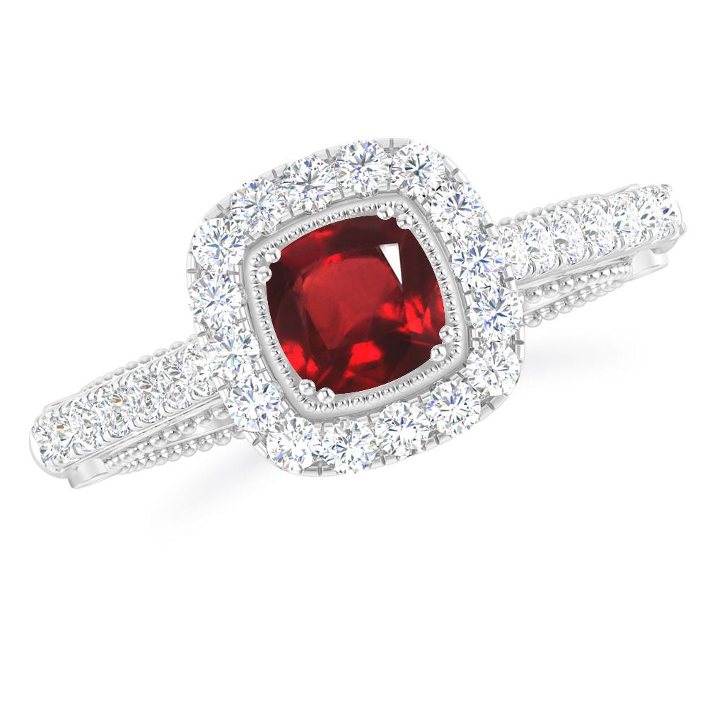 White Gold - Ruby