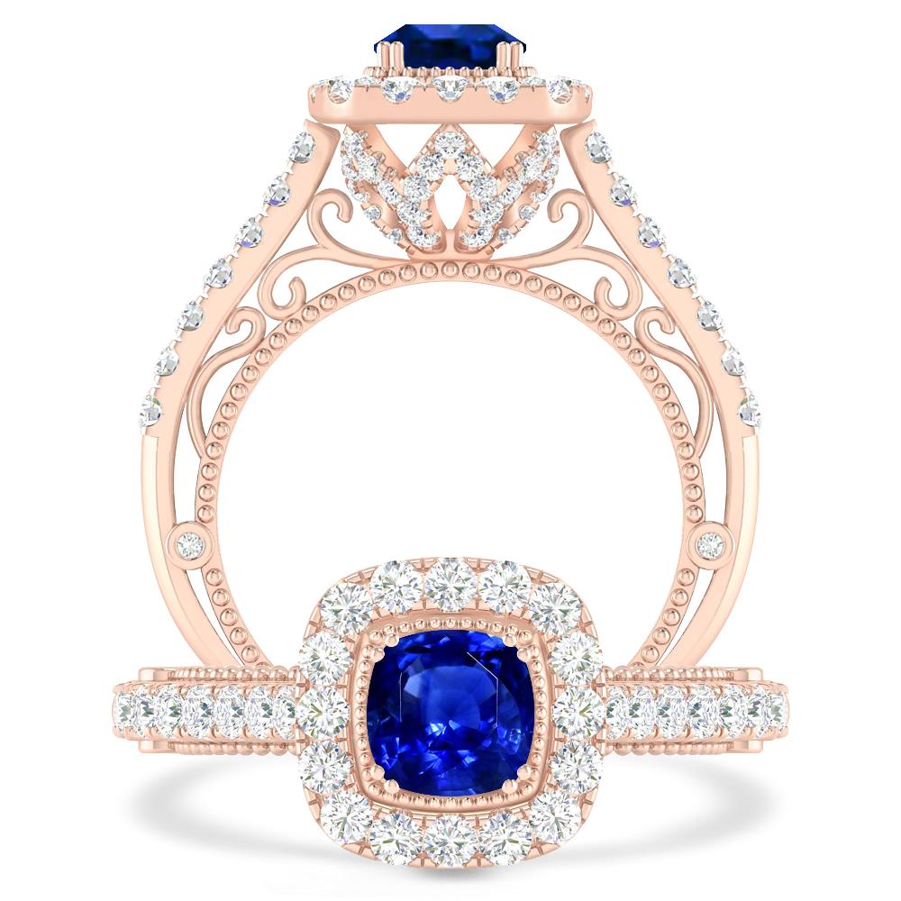 Rose Gold - Sapphire