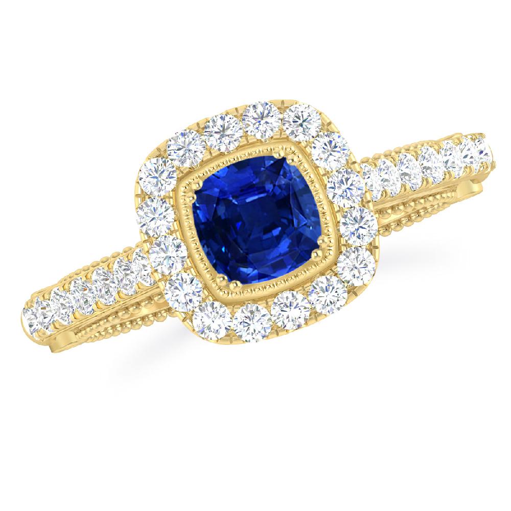 Yellow Gold - Sapphire