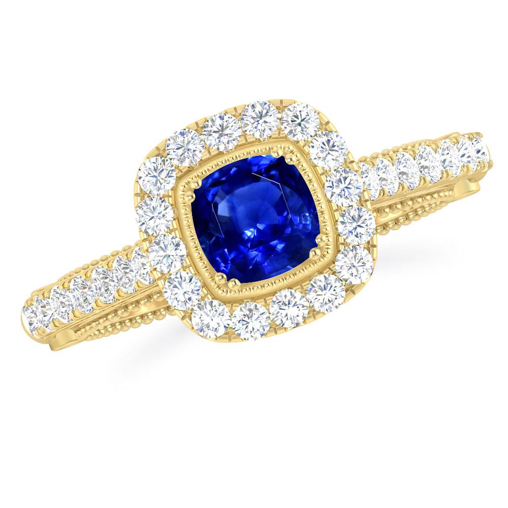 Yellow Gold - Sapphire