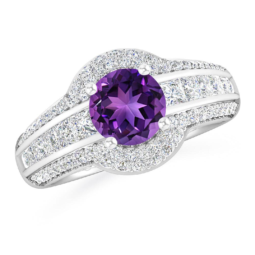 White Gold - Amethyst