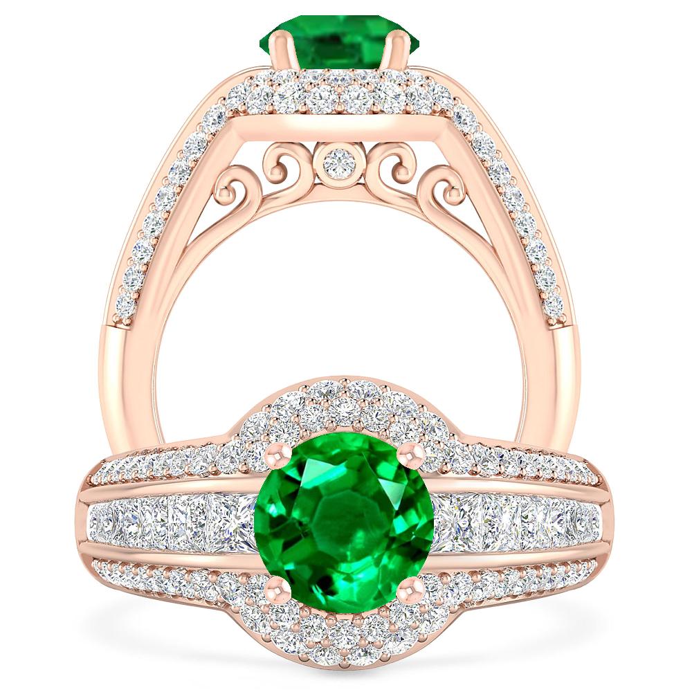 Rose Gold - Emerald