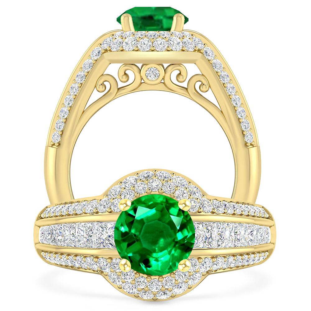 Yellow Gold - Emerald