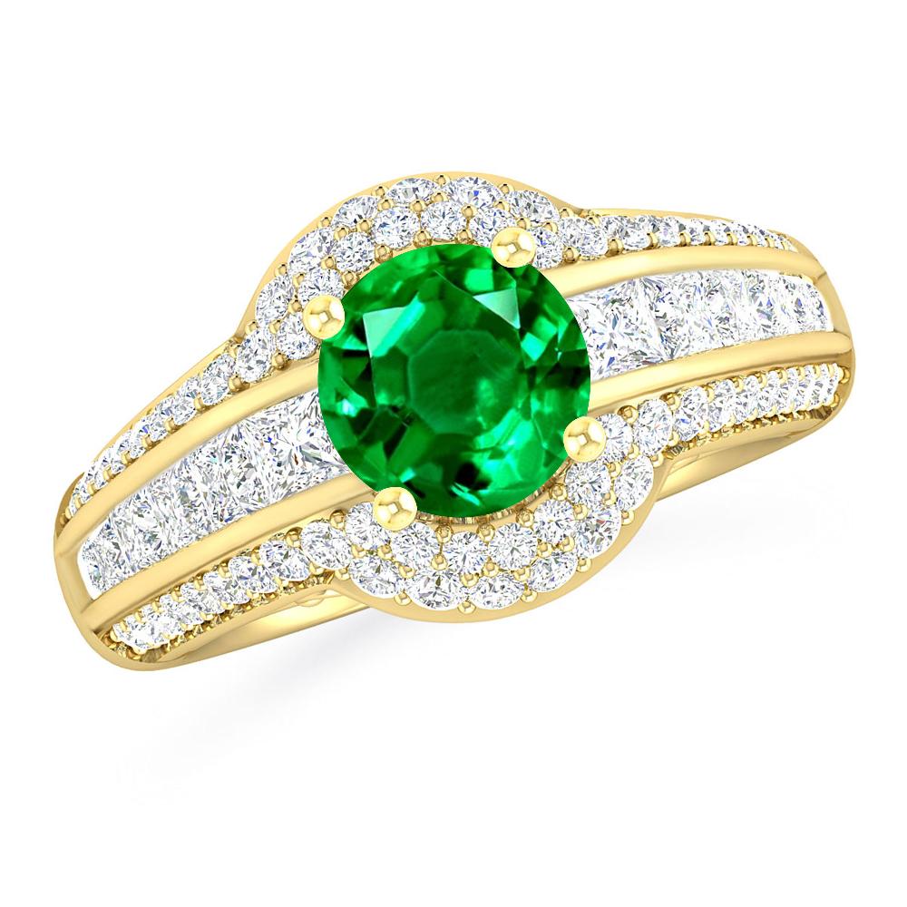 Yellow Gold - Emerald