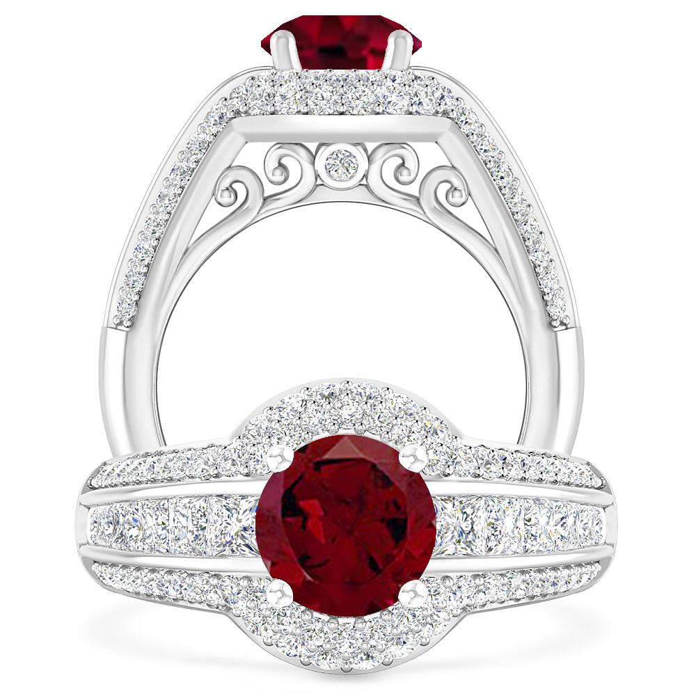 White Gold - Garnet