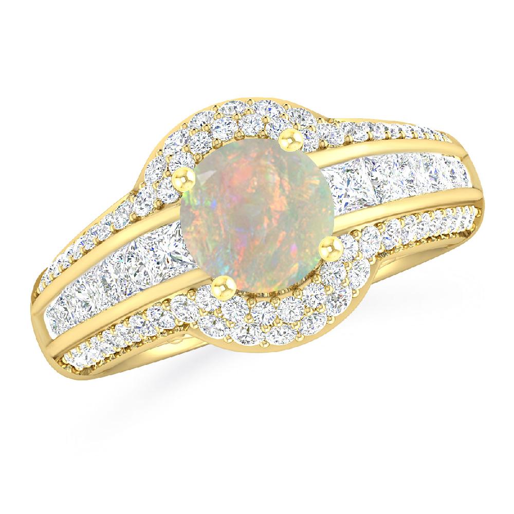 Yellow Gold - Opal