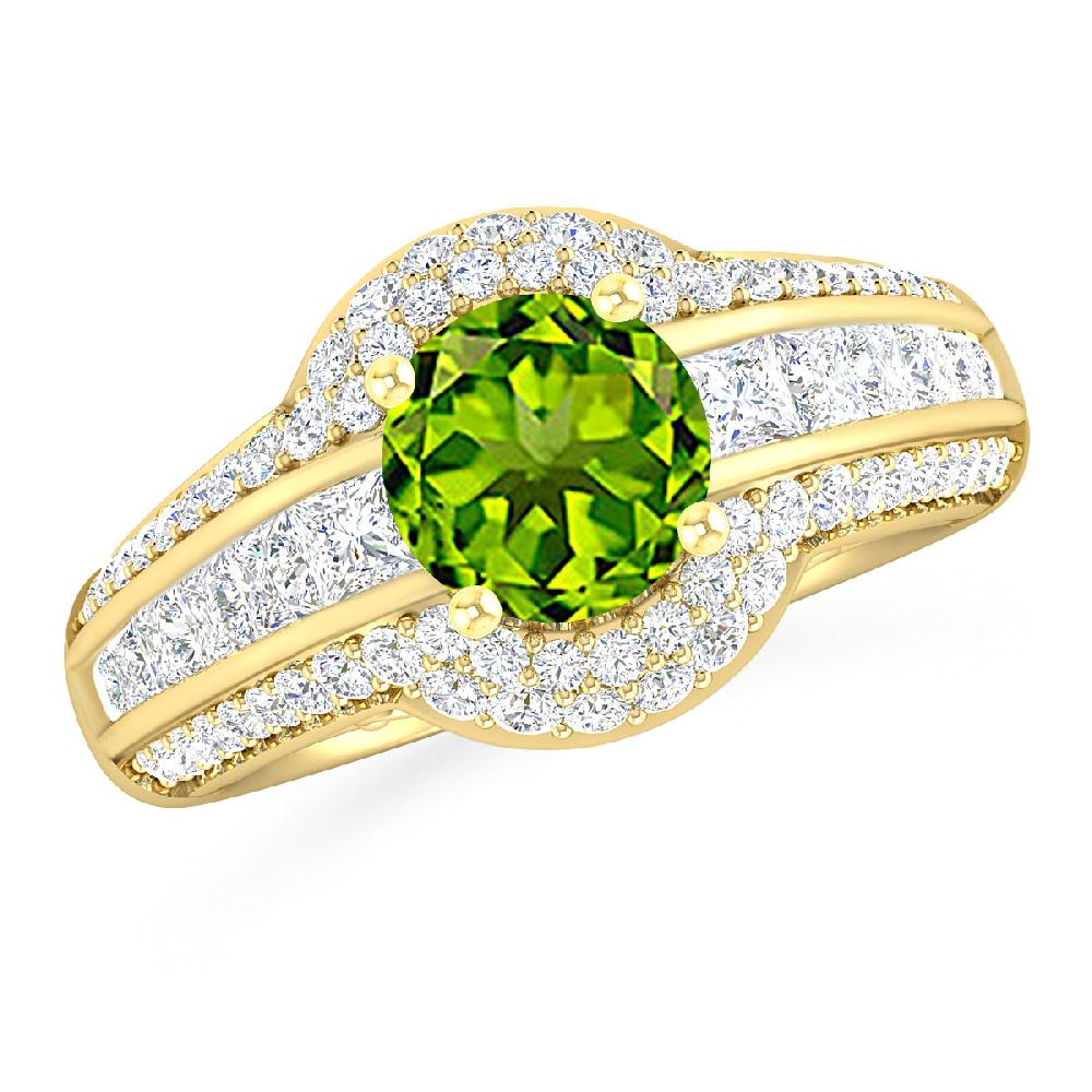 Yellow Gold - Peridot