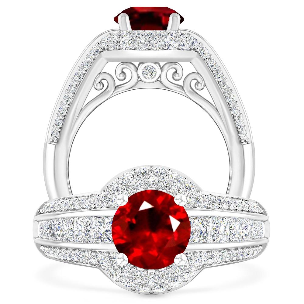 White Gold - Ruby