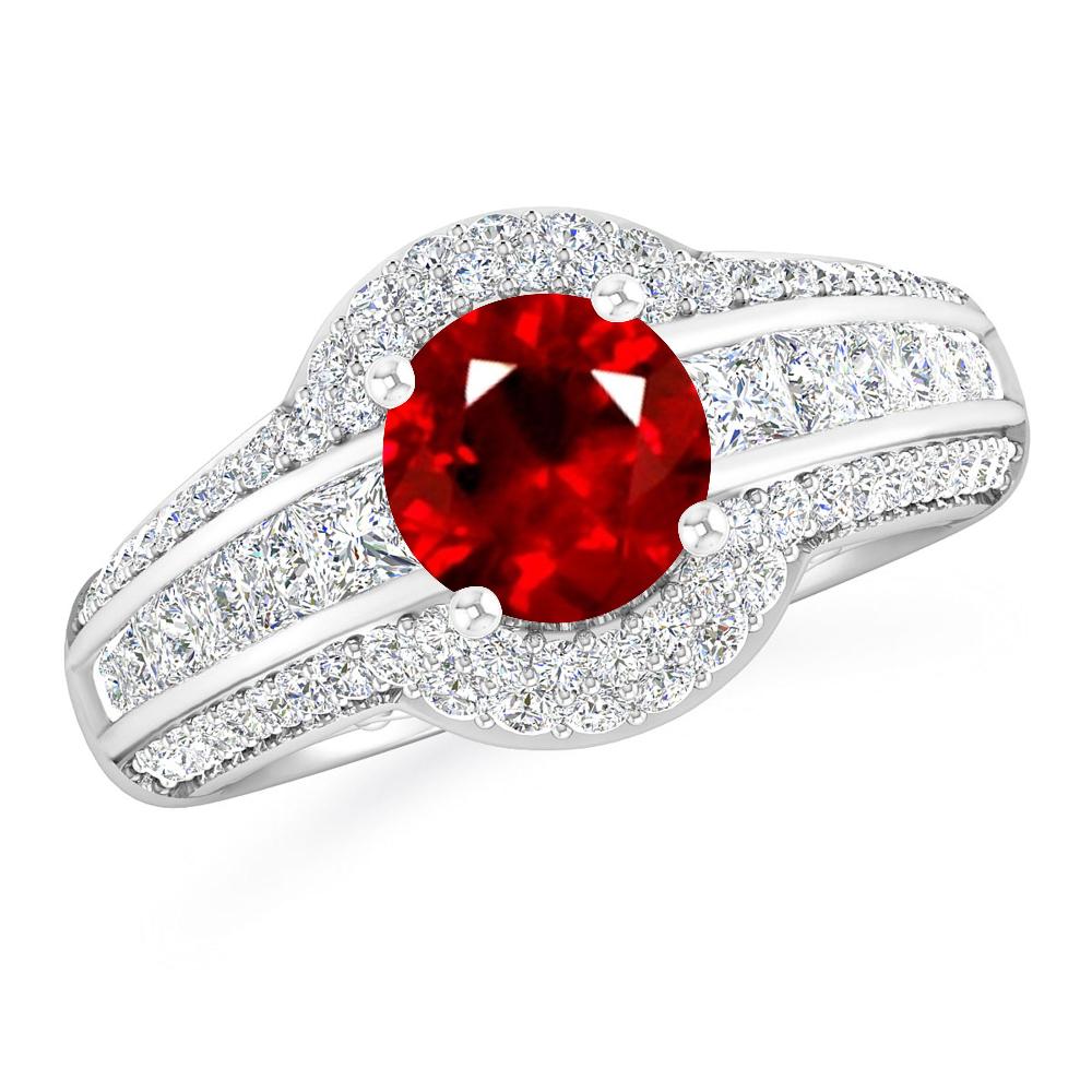 White Gold - Ruby