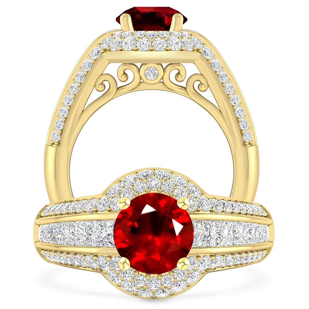 Yellow Gold - Ruby