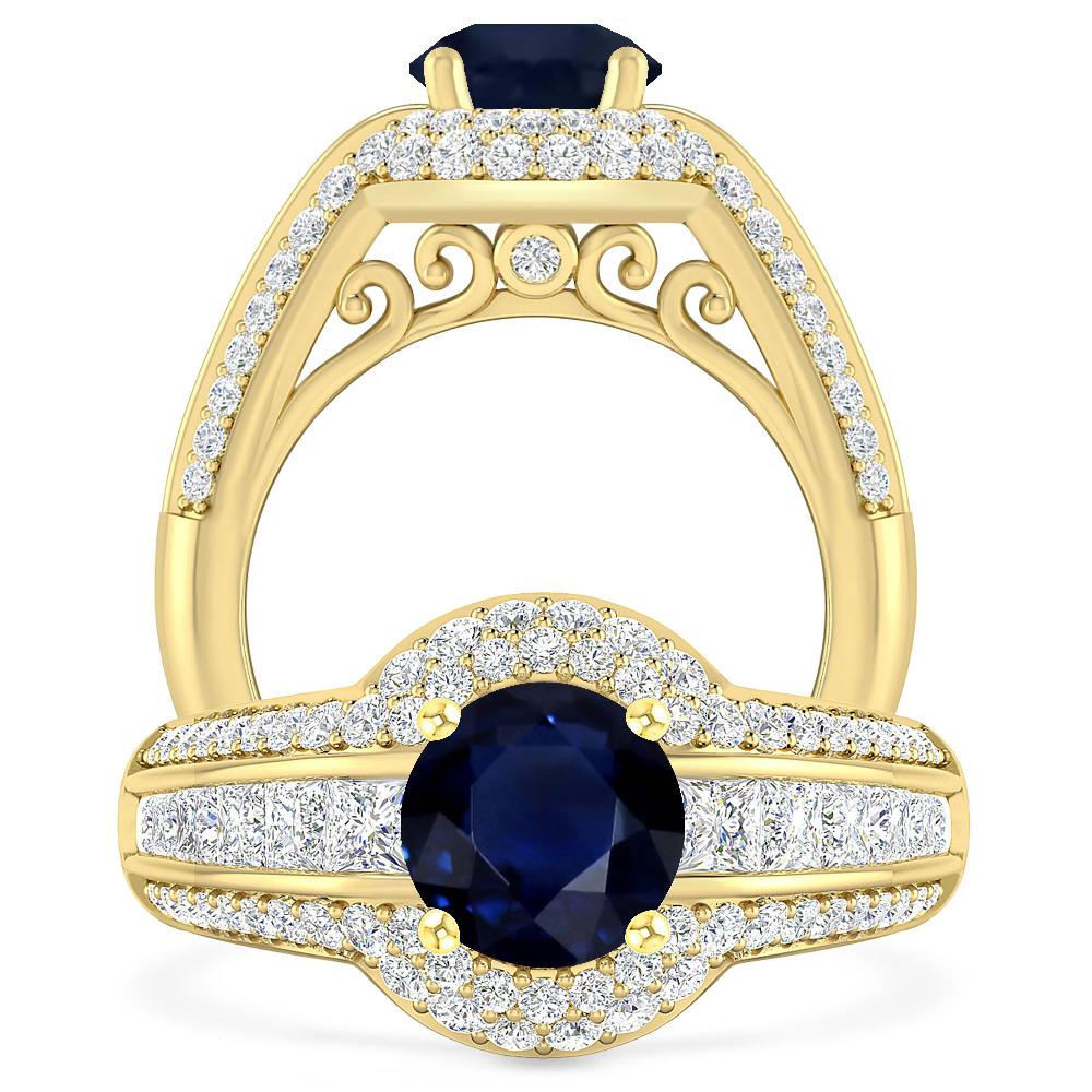 Yellow Gold - Sapphire